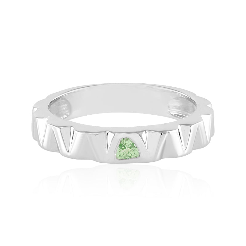 Tansania-Tsavorit-Herren-Silberring