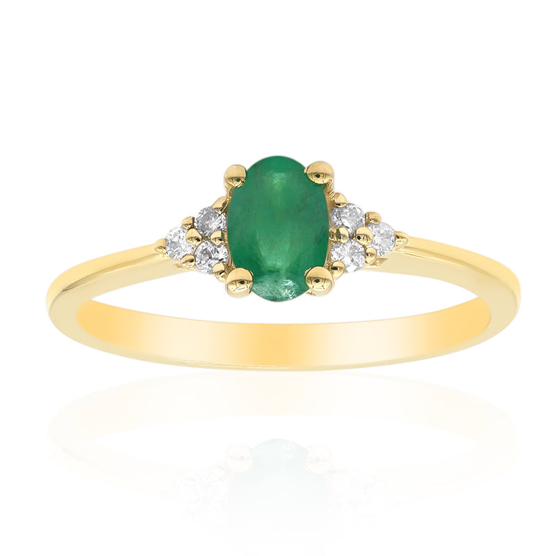 AAA-Sambia-Smaragd-Goldring