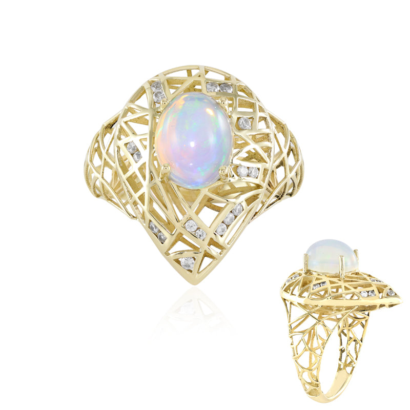 AAA-Welo-Opal-Goldring (Ornaments by de Melo)