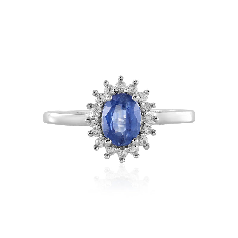 Nepalesischer Kyanit-Silberring