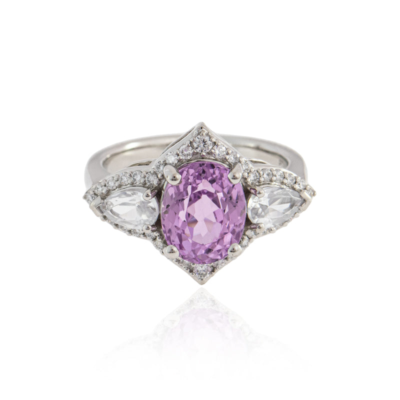 Brasilianischer Kunzit-Platinring