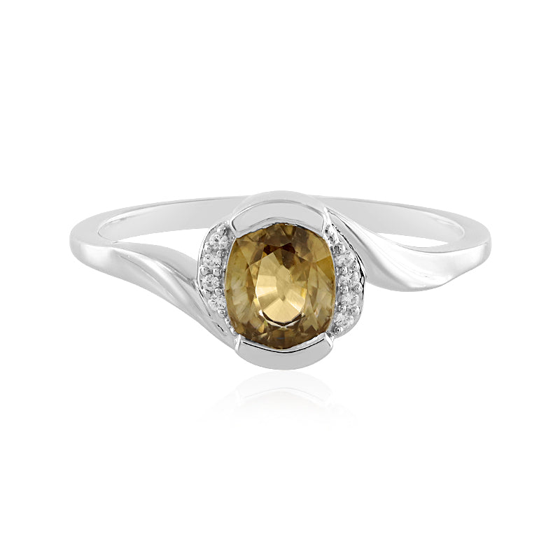 Mandarin-Zirkon-Silberring