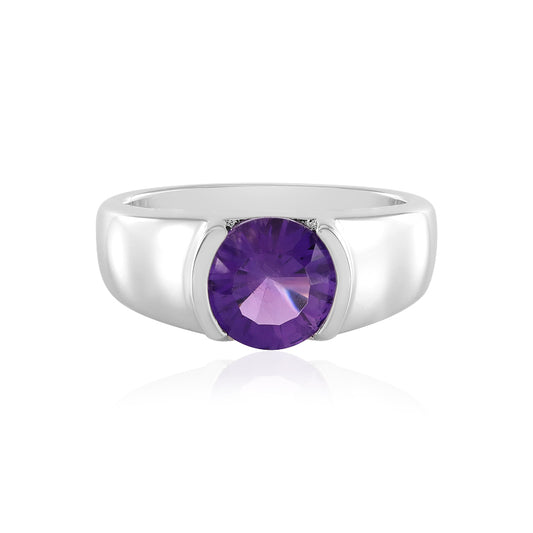 Sambia-Amethyst-Silberring