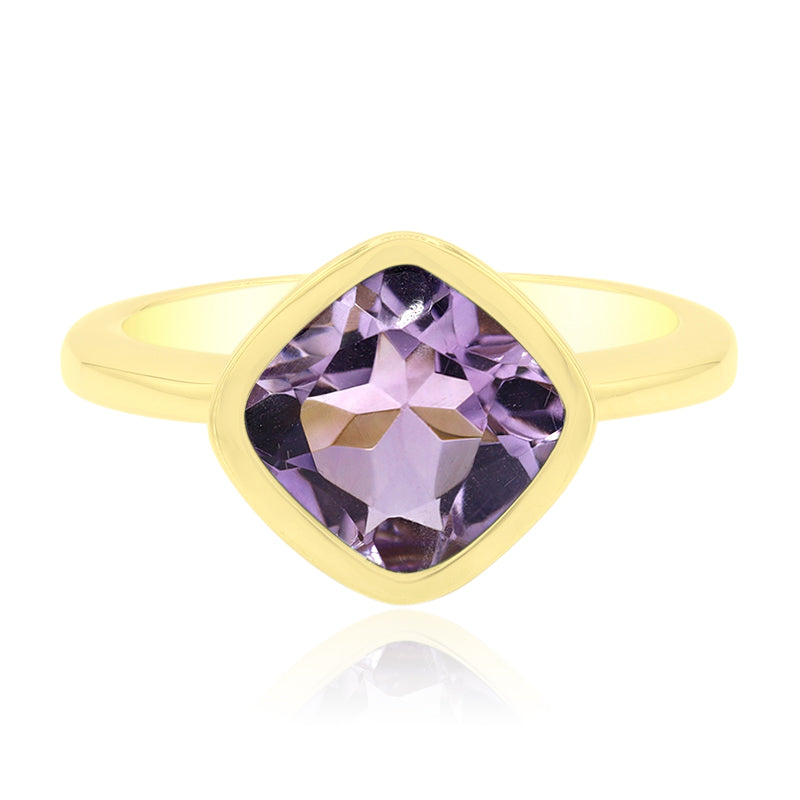 Lavendel-Amethyst-Silberring (MONOSONO COLLECTION)