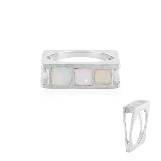 Welo-Opal-Silberring (MONOSONO COLLECTION)