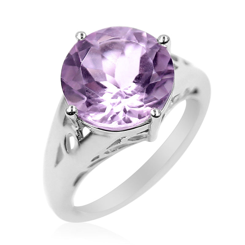 Lavendel-Amethyst-Silberring