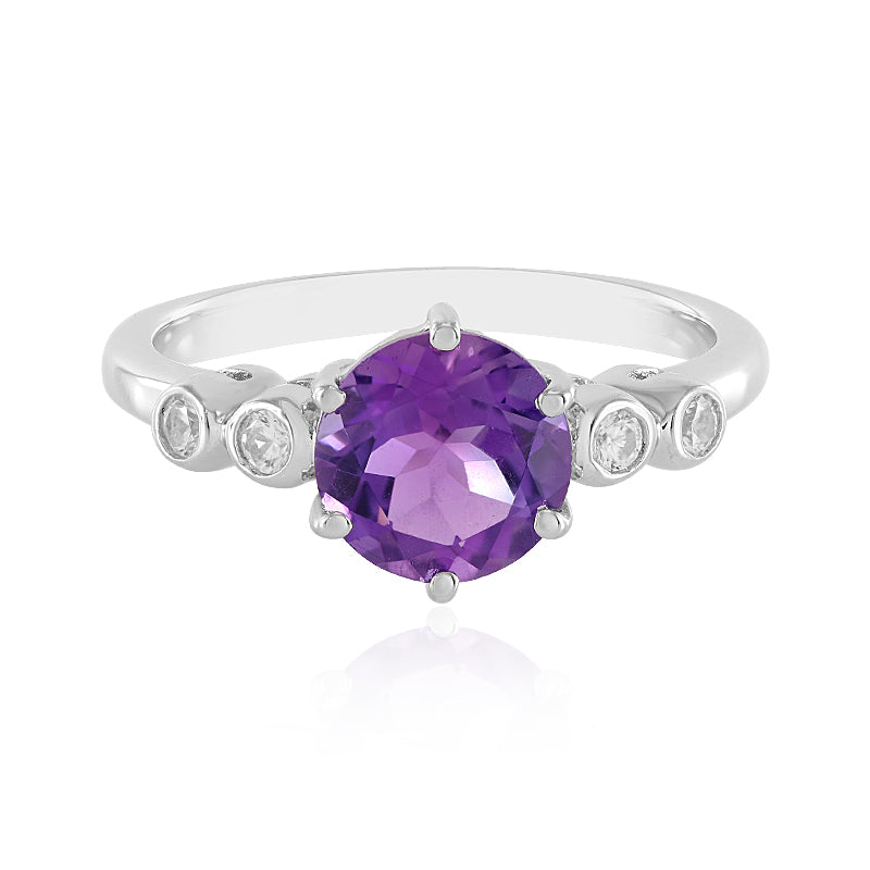 Sibirischer Amethyst-Silberring