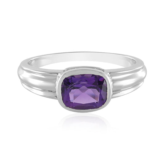 Sibirischer Amethyst-Silberring