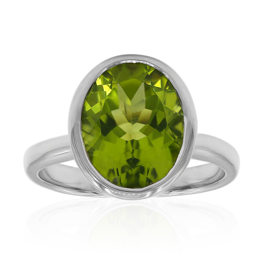 Peridot-Silberring