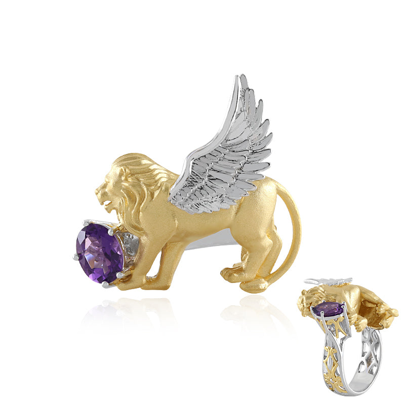 Sambia-Amethyst-Silberring (Gems en Vogue)