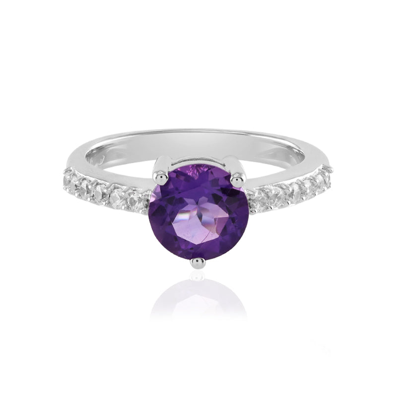 Sibirischer Amethyst-Silberring