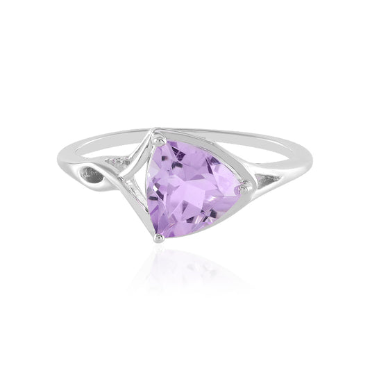 Lavendel-Amethyst-Silberring