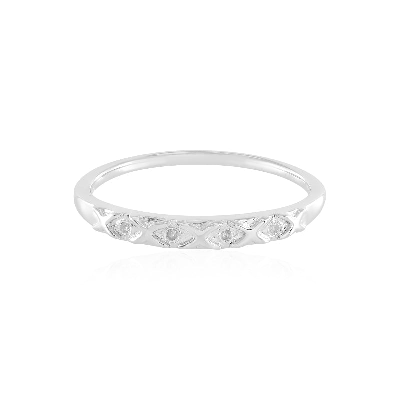 I2 (I) Diamant-Silberring