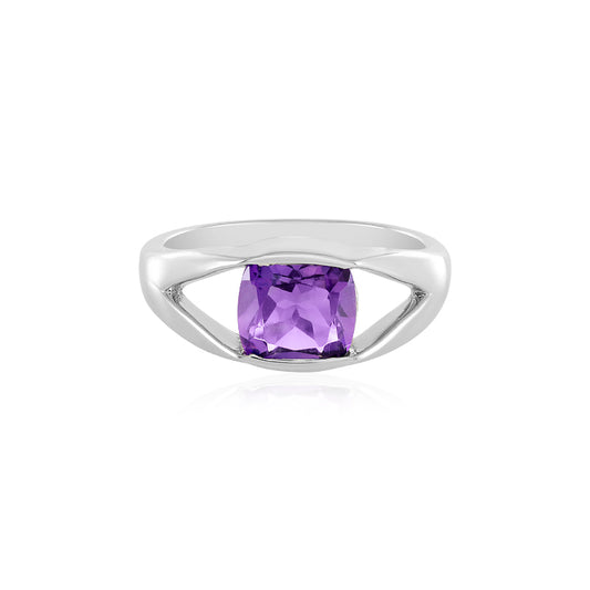 Sibirischer Amethyst-Silberring