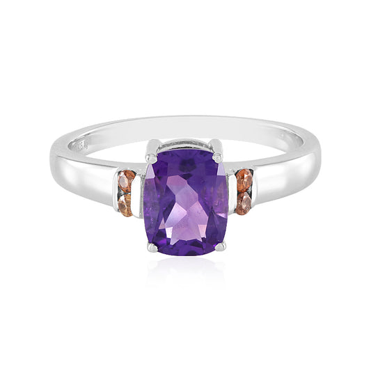 Sibirischer Amethyst-Silberring