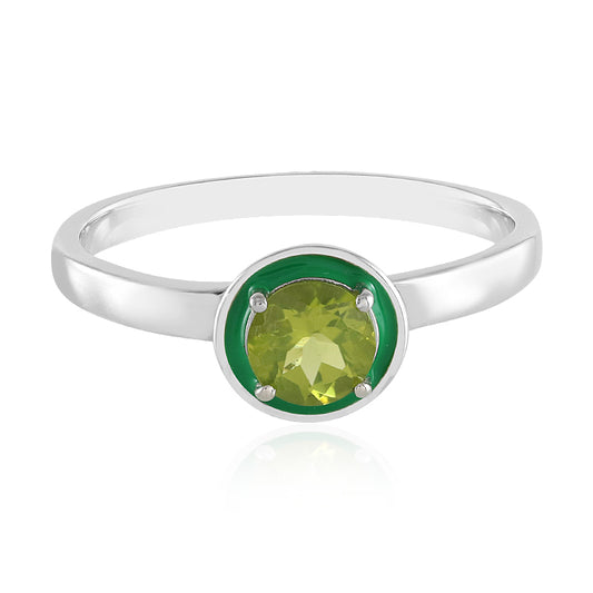 Peridot-Silberring