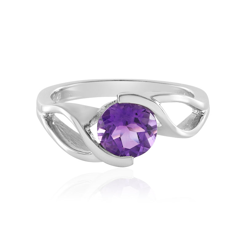 Sibirischer Amethyst-Silberring