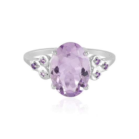 Lavendel-Amethyst-Silberring