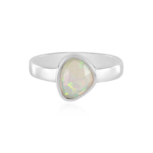 Welo-Opal-Silberring (MONOSONO COLLECTION)