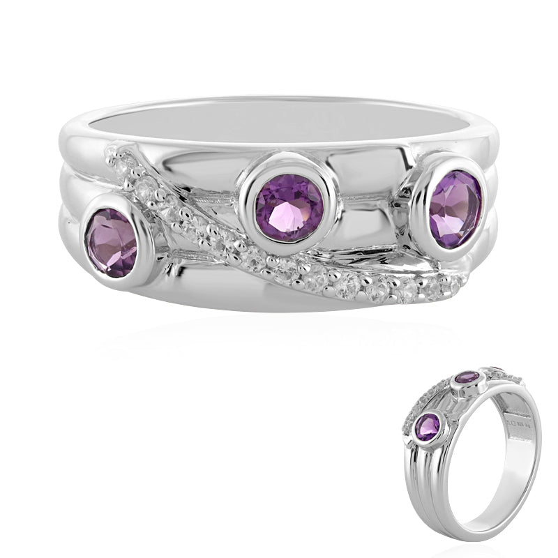 Uruguay-Amethyst-Silberring