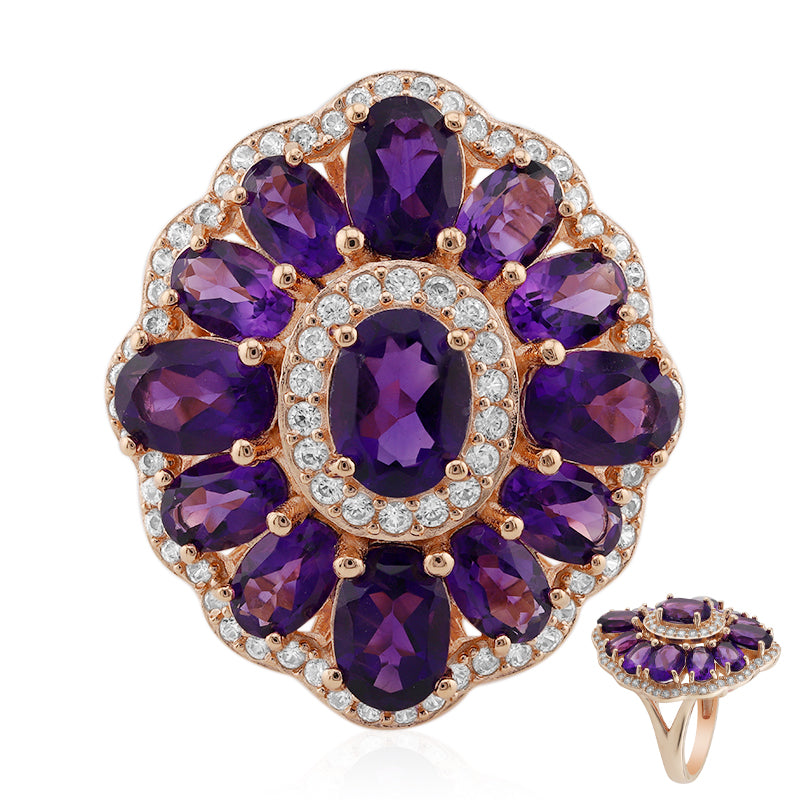 Marokkanischer Amethyst-Silberring