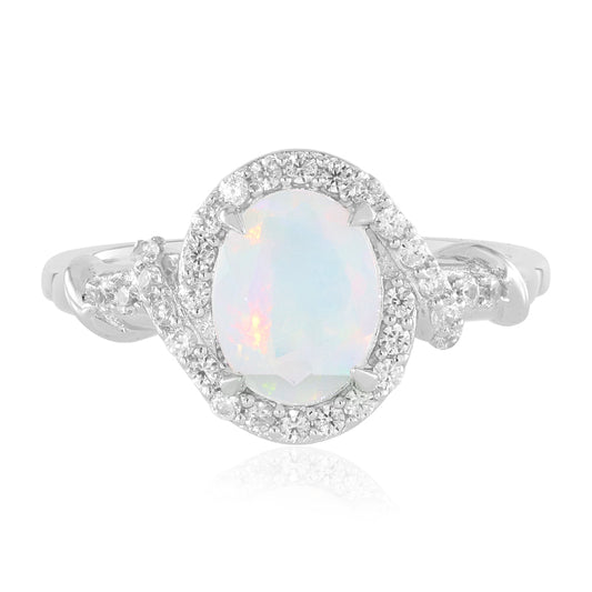 Welo-Opal-Silberring