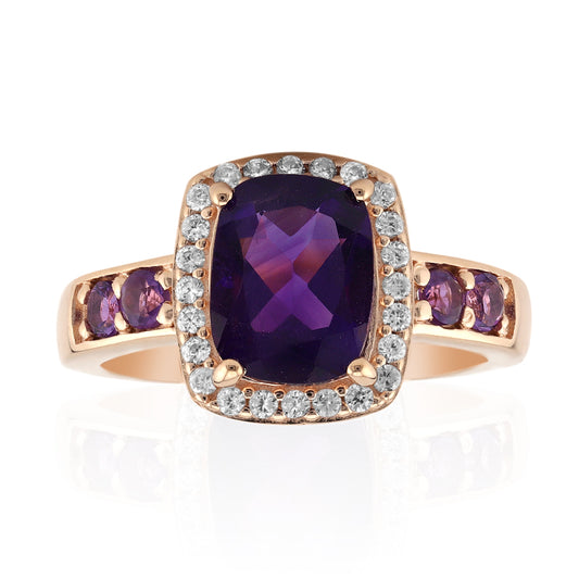 Marokkanischer Amethyst-Silberring