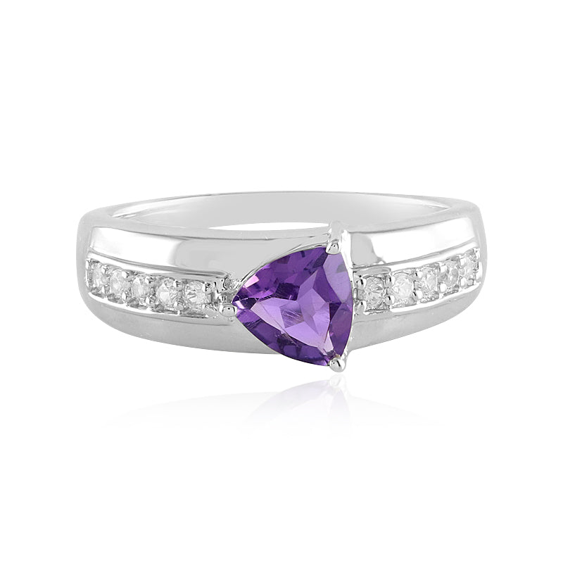 Sibirischer Amethyst-Silberring