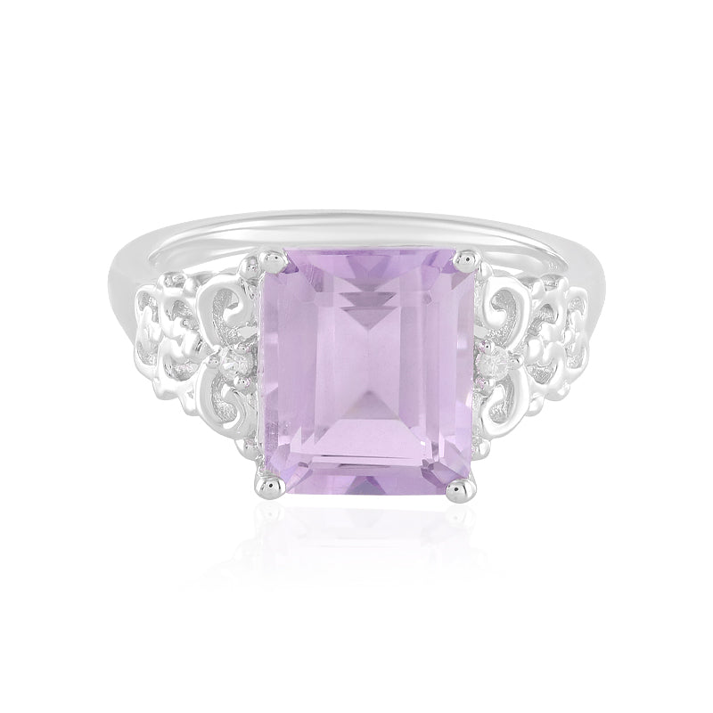 Lavendel-Amethyst-Silberring