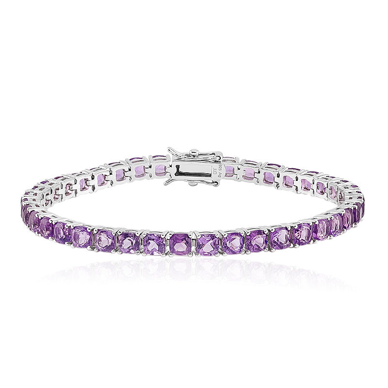 Amethyst-Silberarmband