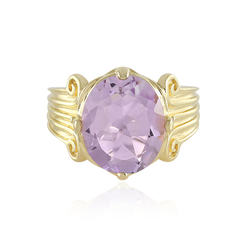 Lavendel-Amethyst-Silberring