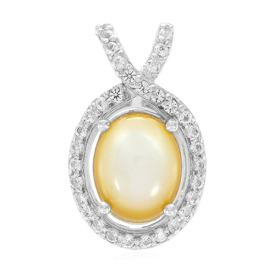 Abalone-Muschel-Silberanhänger