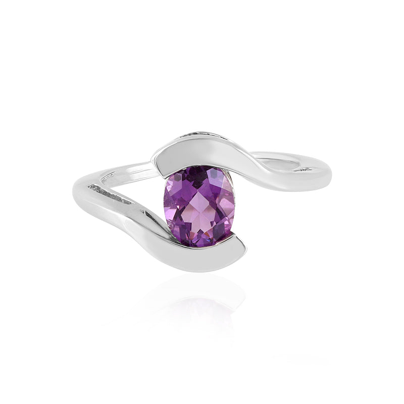 Sibirischer Amethyst-Silberring