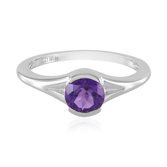 Sibirischer Amethyst-Silberring