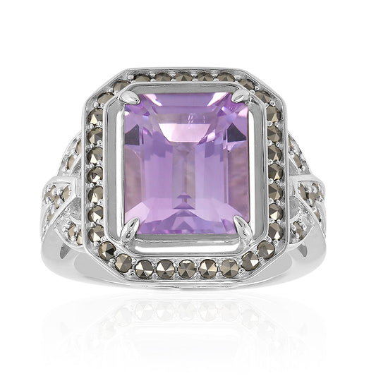 Lavendel-Amethyst-Silberring (Annette classic)