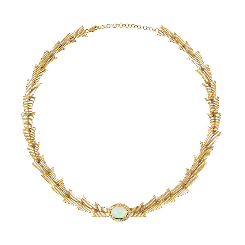 AAA-Welo-Opal-Goldcollier (Ornaments by de Melo)