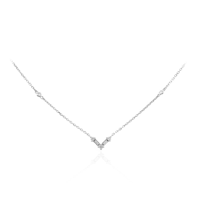 SI2 (H) Diamant-Goldcollier