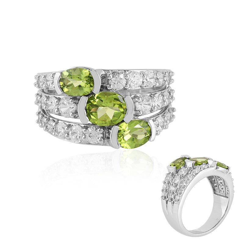 Peridot-Silberring