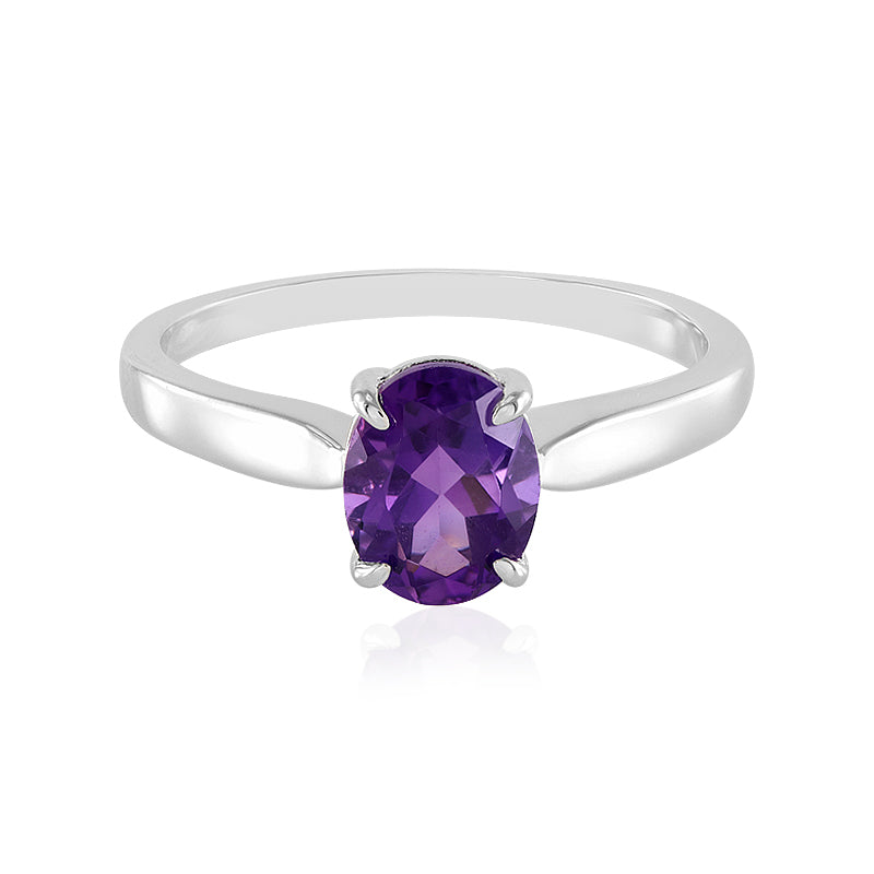 Sibirischer Amethyst-Silberring