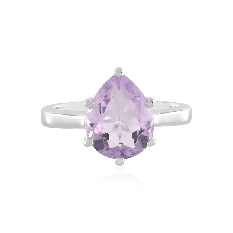 Lavendel-Amethyst-Silberring