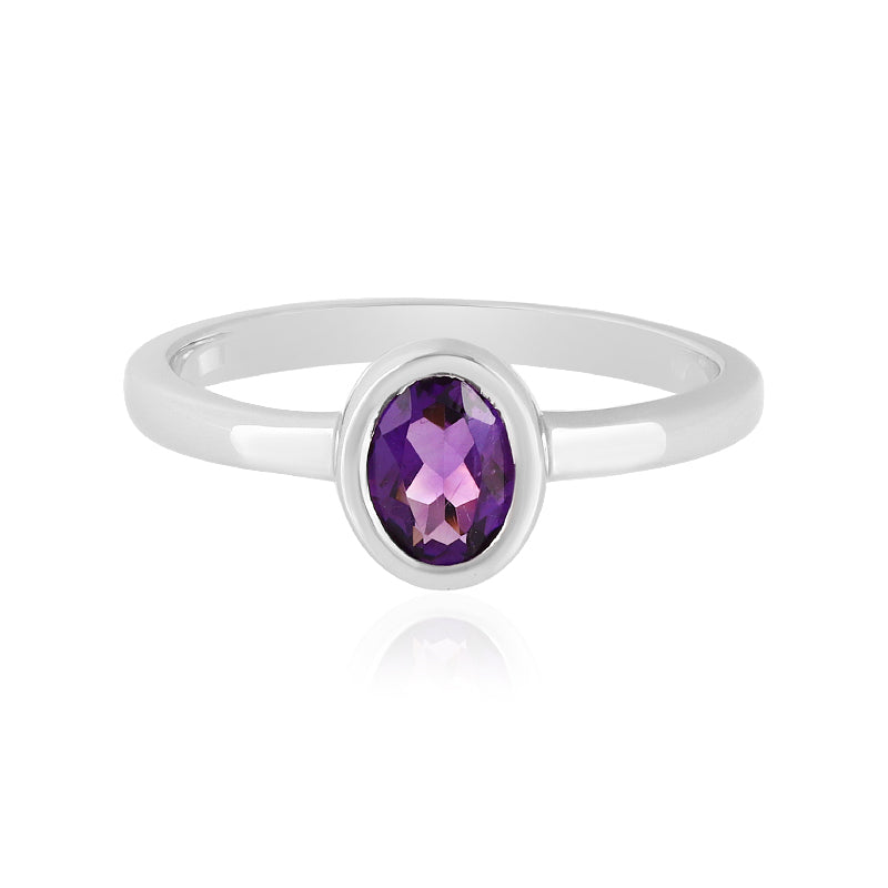 Sibirischer Amethyst-Silberring