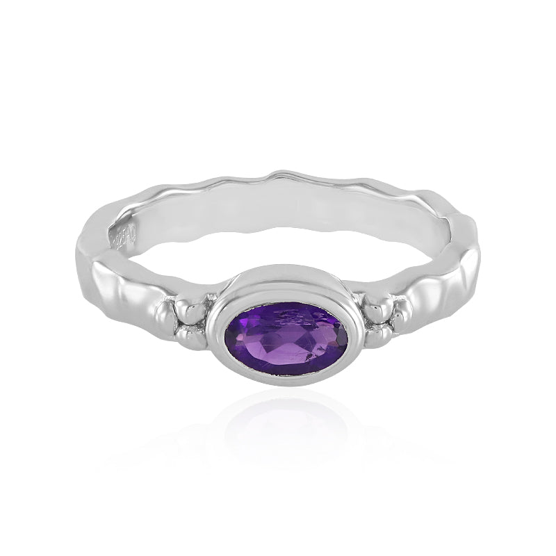 Sambia-Amethyst-Silberring