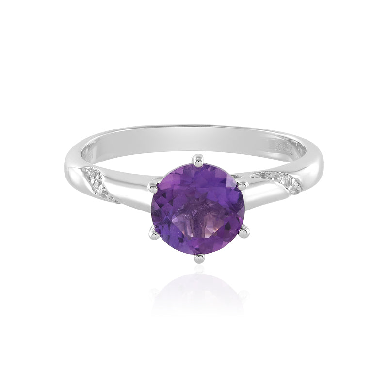 Sibirischer Amethyst-Silberring