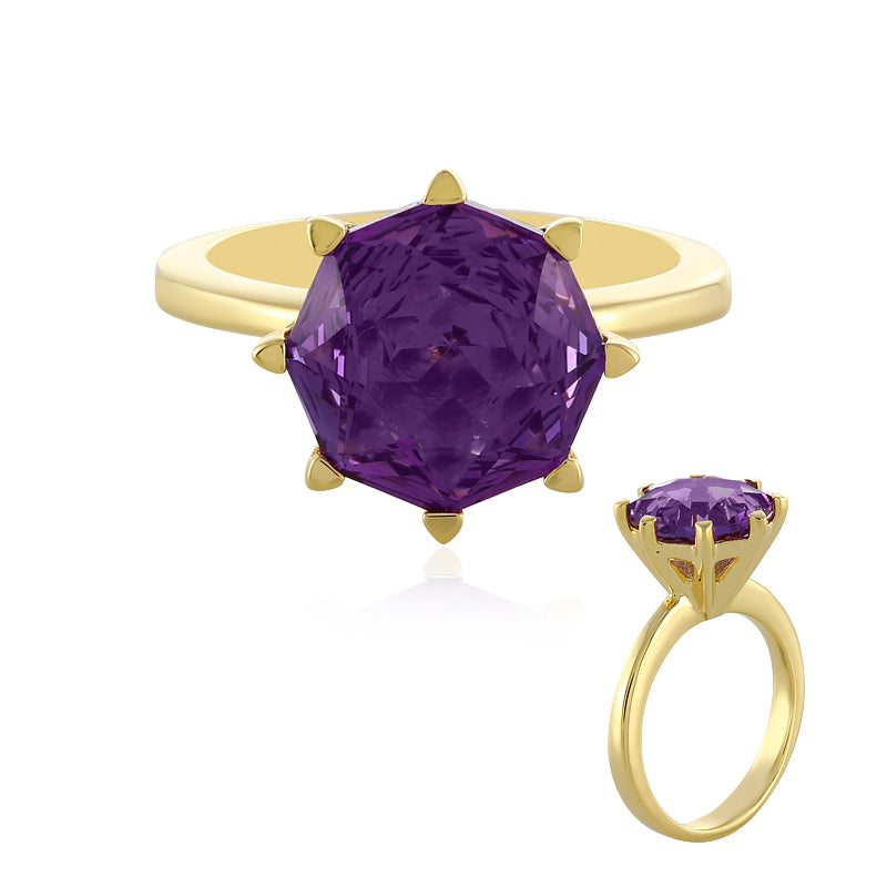 Amethyst-Silberring