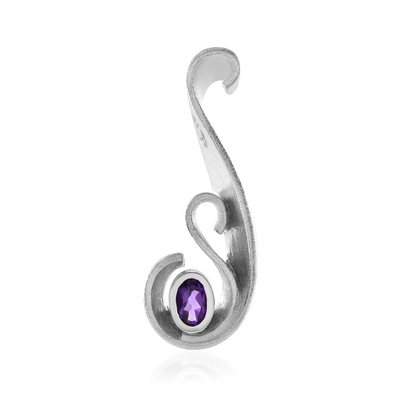 Sibirischer Amethyst-Silberanhänger (MONOSONO COLLECTION)