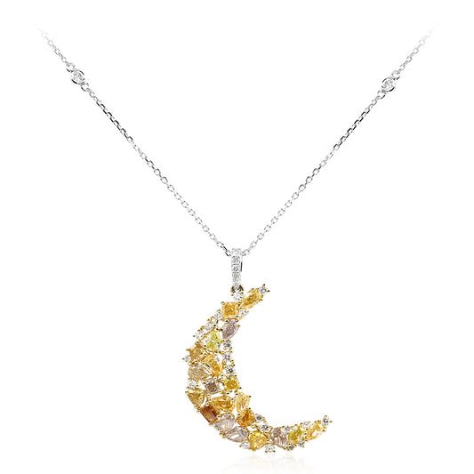 SI2 Fancy Diamond Gold Necklace (CIRARI)