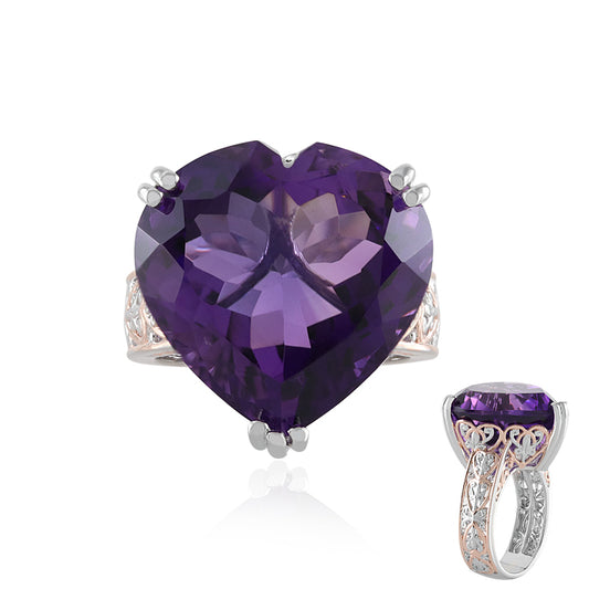 Sambia-Amethyst-Silberring (Gems en Vogue)