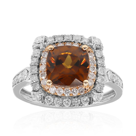 Cognac-Zirkon-Goldring (CIRARI)