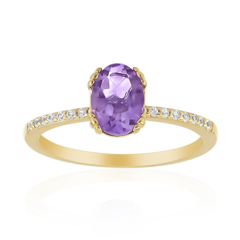 Amethyst-Silberring