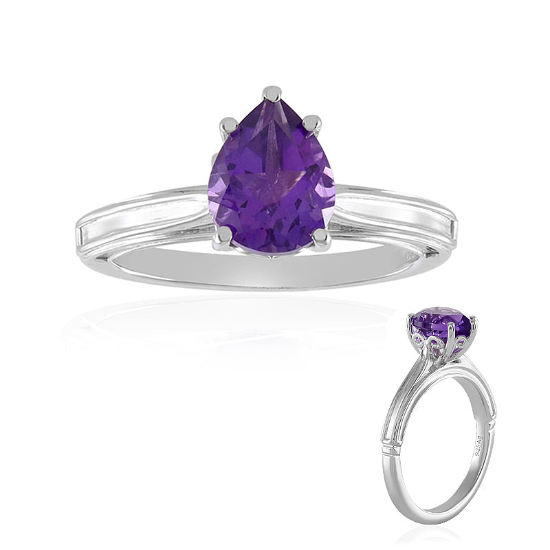 Sibirischer Amethyst-Silberring